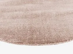 Round rug - Recycled PET with viscose look (light brown)