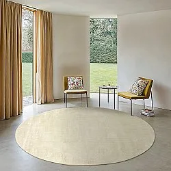 Round rug - Recycled PET with viscose look (mint)