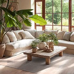 Recycled PET with viscose look (light brown)