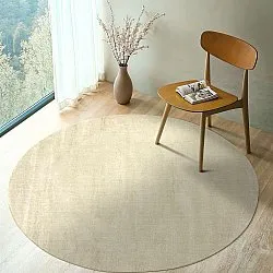 Round rug - Recycled PET with viscose look (mint)