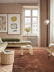 Recycled PET with viscose look (brown)
