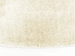 Round rug - Recycled PET with viscose look (offwhite)