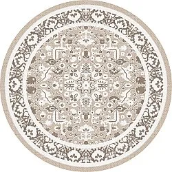 Round rug - Ember (beige/grey)
