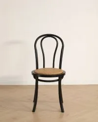 Chair - Bistro (rattan/black) - 2 pcs