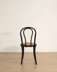 Chair - Bistro (rattan/black) - 2 pcs
