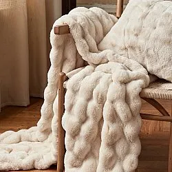 Throws - Aranga Bubble Throw (beige)