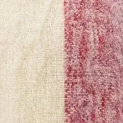 Throws - Wool blend throw - Beatriz Stripe (red/white)
