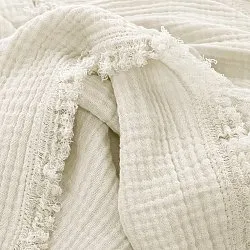 Throws - Muslin throw - Dorena (grey)