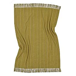 Throws - Cotton throw - Martina Stripe (green/white)