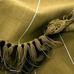 Throws - Cotton throw - Martina Stripe (green/white)