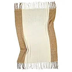 Throws - Plaid in wool mix - Carol (yellow)