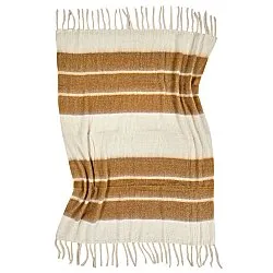 Throws - Plaid in wool mix - Charlotte (yellow)