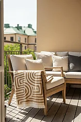 Throws - Wool blend throw - Melody (brown/beige)