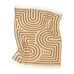 Throws - Wool blend throw - Melody (brown/beige)