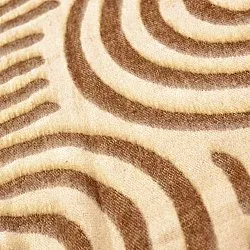 Throws - Wool blend throw - Melody (brown/beige)