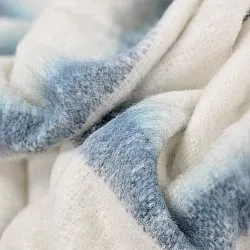 Throws - Plaid in wool mix - Miranda (blue)