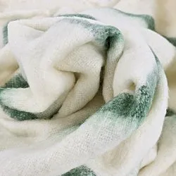 Throws - Plaid in wool mix - Miranda (green)