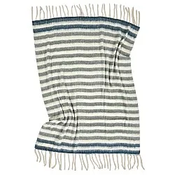 Throws - Plaid in wool mix - Monica (blue)