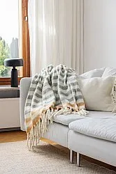 Throws - Plaid in wool mix - Monica (yellow)