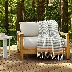 Throws - Plaid in wool mix - Monica (yellow)