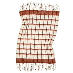 Throws - Plaid in wool mix - Rachel (pink)