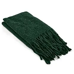 Throws - Plaid in wool mix - Samantha (green)