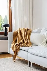 Throws - Plaid in wool mix - Samantha (yellow)
