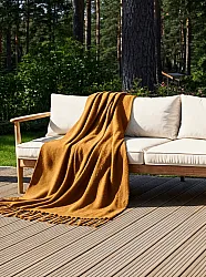 Throws - Plaid in wool mix - Samantha (yellow)