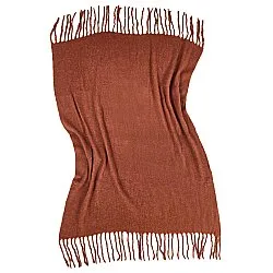 Throws - Plaid in wool mix - Samantha (copper)