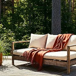 Throws - Plaid in wool mix - Samantha (copper)