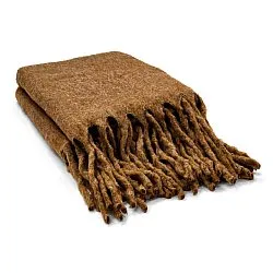 Throws - Wool blend throw - Samantha (brown)