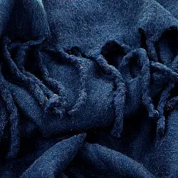 Throws - Wool blend throw - Samantha (navy blue)