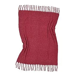 Throws - Wool blend throw - Samantha (dark red)