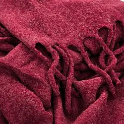 Throws - Wool blend throw - Samantha (dark red)
