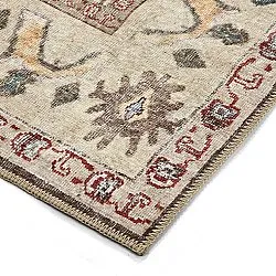 Flatweave rug - Adira (grey/pink)
