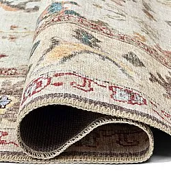 Flatweave rug - Adira (grey/pink)