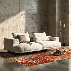 Flatweave rug - Bechar (red/multi)
