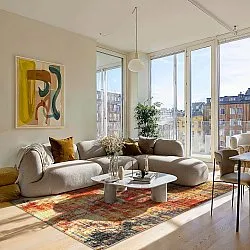 Flatweave rug - Bechar (red/multi)
