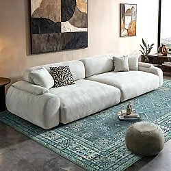 Flatweave rug - Benaluna (blue/green)