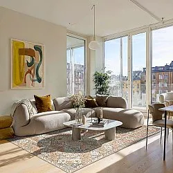 Flatweave rug - Berelina (beige/multi)
