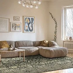 Flatweave rug - Delvar (green)