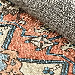 Flatweave rug - Kordava (grey/red)