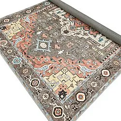 Flatweave rug - Kordava (grey/red)