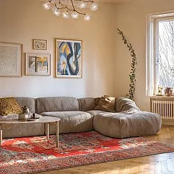 Flatweave rug - Madevan (red)
