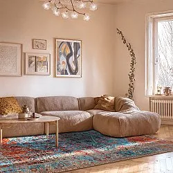 Flatweave rug - Mardin (red/blue)