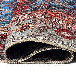 Flatweave rug - Mardin (red/blue)