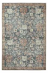 Flatweave rug - Noura (dark blue)