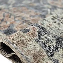 Flatweave rug - Noura (dark blue)