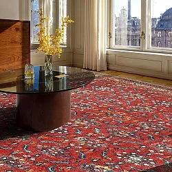 Flatweave rug - Omarien (red)