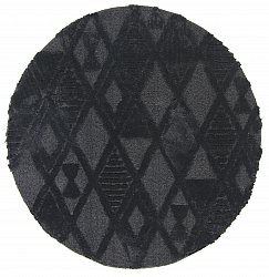 Round rugs - Rostock (black)